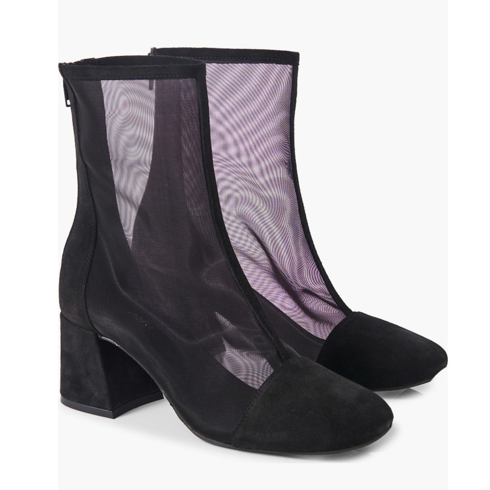 FREE PEOPLE Wisteria Cap Toe Bootie Black